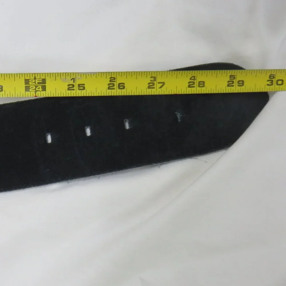 Women's Morgan Taylor Black Suede Wide Belt, Size Small - Picture 8 of 12